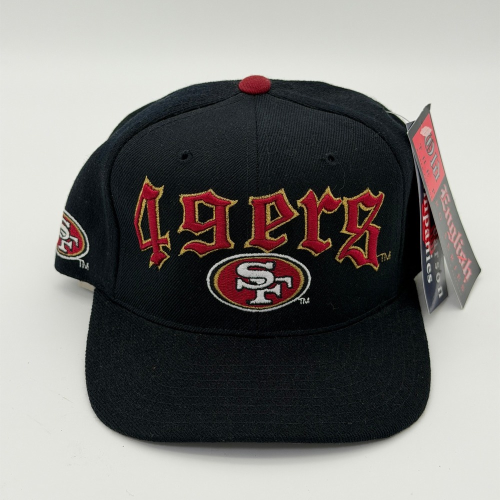 Drew Pearson San Francisco 49ers Hat Old English Pro Series Snapback Black NFL
